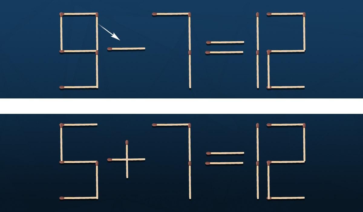 Un puzzle pentru genii: trebuie doar să muți un singur chibrit pentru a repara o greșeală