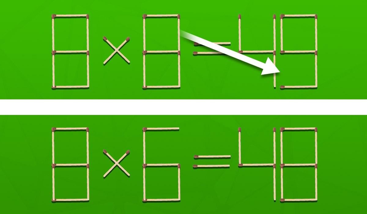 Provocarea creierului: trebuie să muți un chibrit pentru a corecta o greșeală