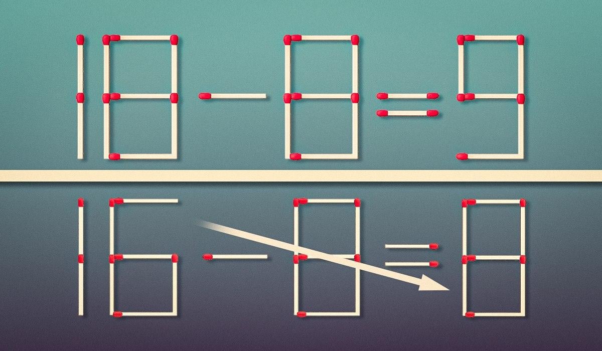 O problemă pentru adevăratele genii: trebuie să trageți un singur băț de chibrit
