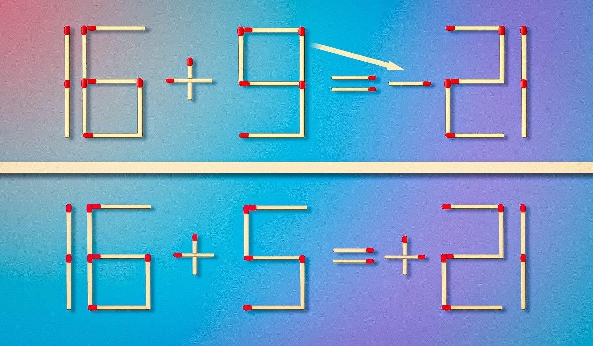 Ce chibrit trebuie tras pentru a corecta egalitatea: un test rapid pentru verificarea IQ-ului