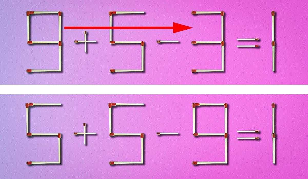 Test IQ: trebuie să muți un singur băț de chibrit