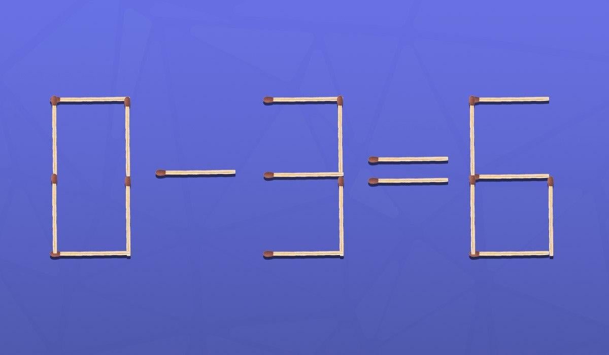 Doar un geniu poate rezolva un puzzle cu bețe de chibrit în 9 secunde.