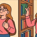 Test IQ: găsiți 3 diferențe în imaginea fetei din bibliotecă în 19 secunde Test IQ: găsiți 3 diferențe în imaginea fetei din bibliotecă