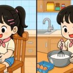 Test IQ: găsiți 3 diferențe în imaginea fetei din test