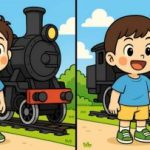 Test IQ: găsiți 3 diferențe în imaginea unui băiat lângă